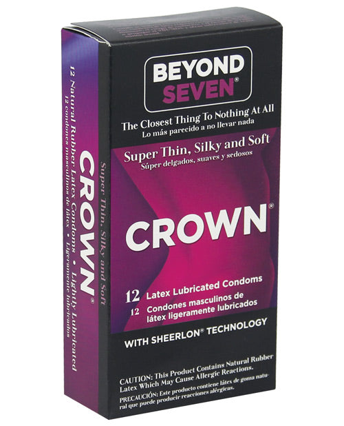 Crown Lubricated Condoms - Box Of