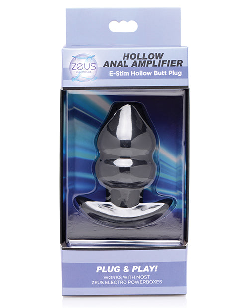 Zeus Electrosex Hollow Anal Amplifer Butt Plug - Black Eldorado Premium Demo Zeus Electrosex Hollow Anal Amplifer Butt Plug - Black Eldorado Premium Demo
