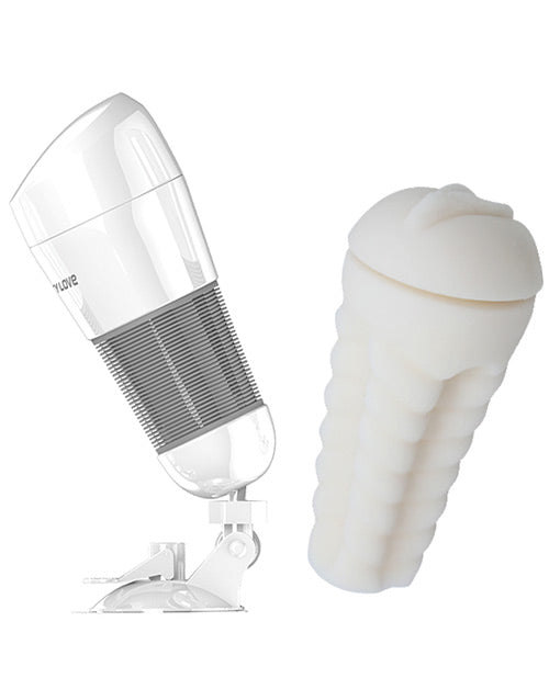 Pretty Love Hedy Suction Pad Stroker W/bullet - White