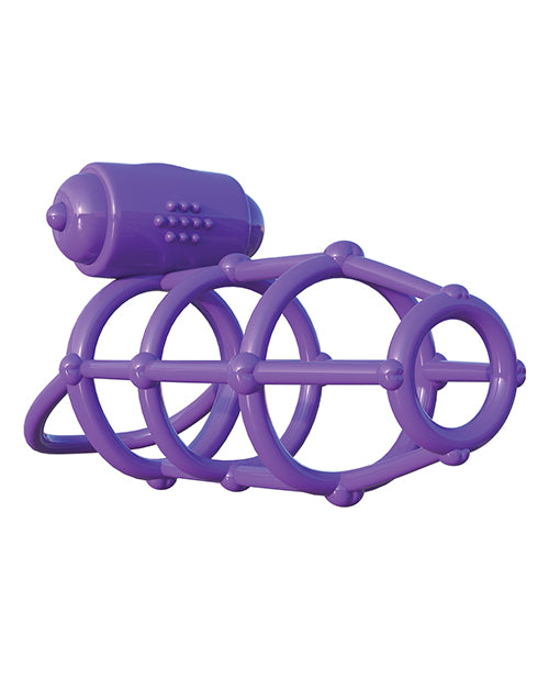 Fantasy C-ringz Vibrating Climax Cage - Purple