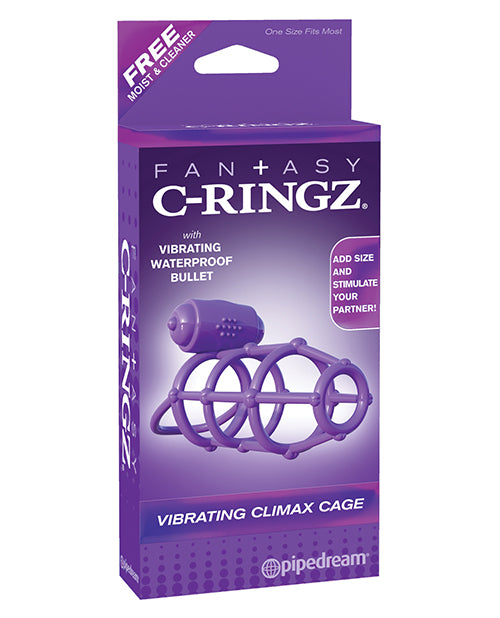 Fantasy C-ringz Vibrating Climax Cage - Purple