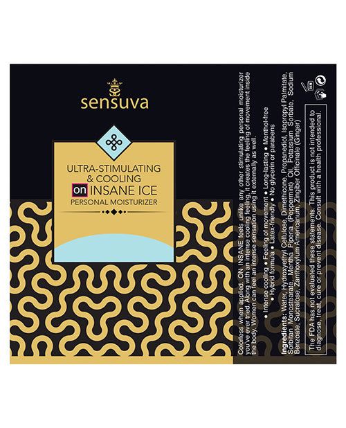 Sensuva Ultra Stimulating On Insane Ice Personal Moisturizer - 1.93 Oz